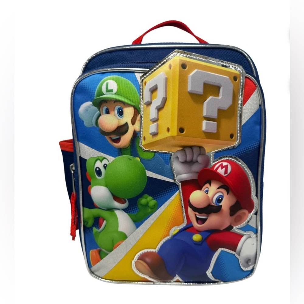 Super Mario and Luigi Nintendo Super Mario Game Time Reusable Lunch Bag